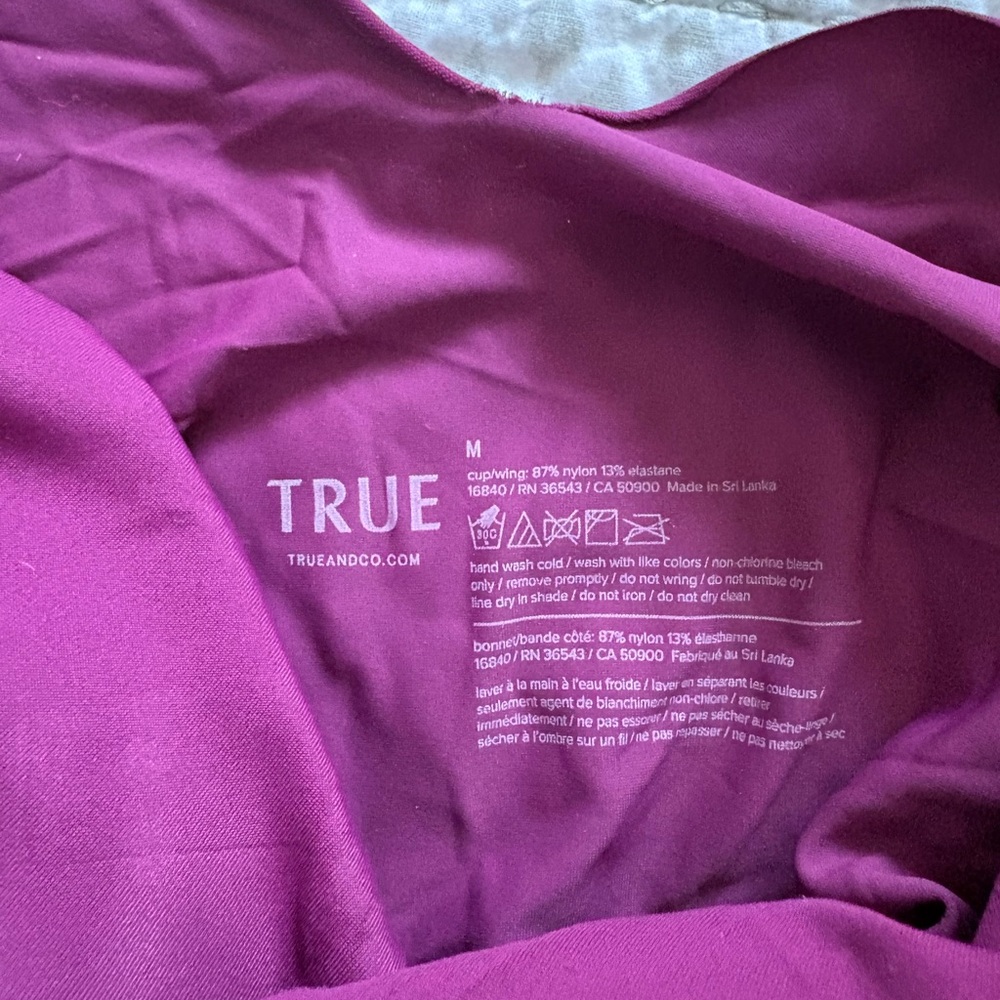 True & Co. Fuschia Bra - Picture 2 of 3